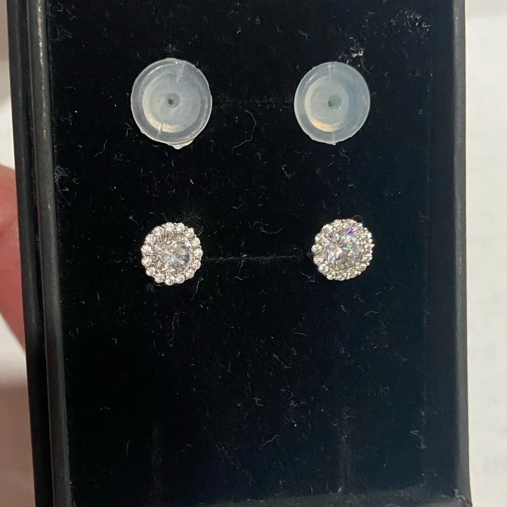 Silverado Earrings sterling silver 925 Crystal New